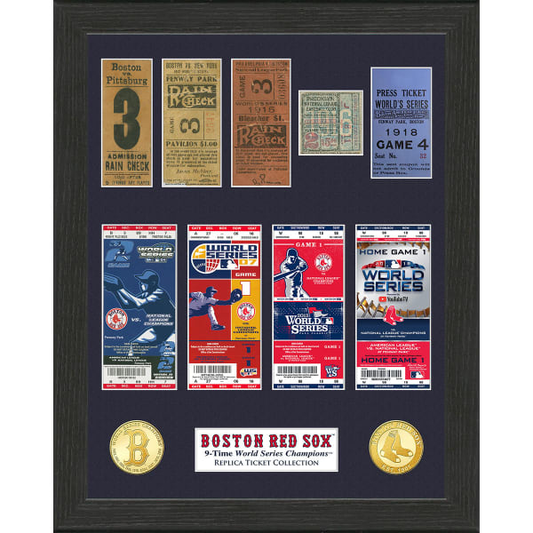 BOSTON RED SOX 9-Time World Series Champions Ticket Collection