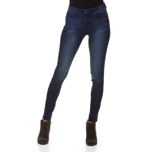 BLUE SPICE Juniors' High Rise Rolled Ankle Jeans