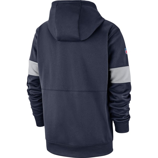 Men's Nike Navy Dallas Cowboys Sideline Logo Performance Pullover Hoodie