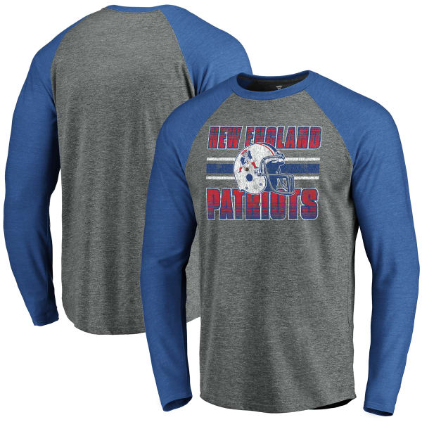 NEW ENGLAND PATRIOTS Men's Throwback Long-Sleeve Tee