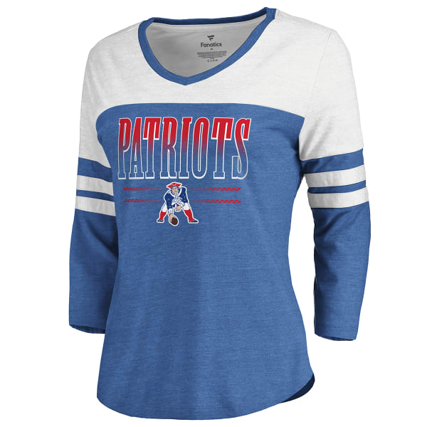 NEW ENGLAND PATRIOTS Women's Team Wave 3/4-Sleeve Tee