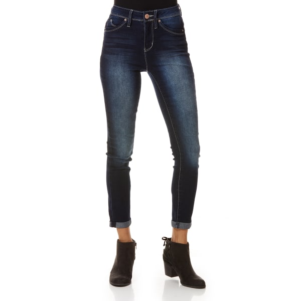 YMI Juniors' Denim Luxe Lift Rolled Cuff Jeans