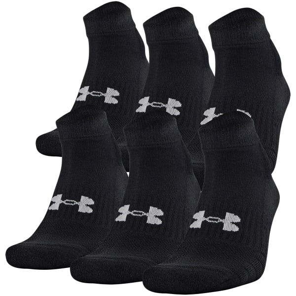 UNDER ARMOUR Men's Charged Cotton Quarter Length Socks, Pack of 6