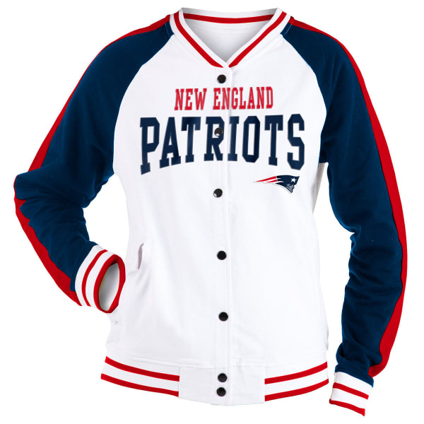 NEW ENGLAND PATRIOTS Women's French Terry Snap Front Jacket