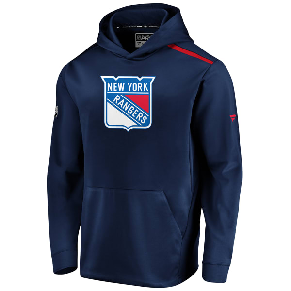 NEW YORK RANGERS Men's Authentic Pro Rinkside Polyester Fleece Pullover Hoodie