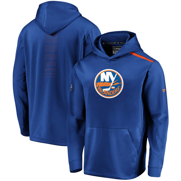 NEW YORK ISLANDERS Men's Authentic Pro Rinkside Polyester Fleece Pullover Hoodie