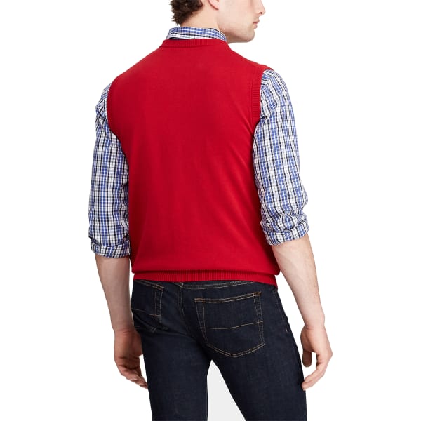 CHAPS Men's Classic Fit V-Neck Sweater Vest