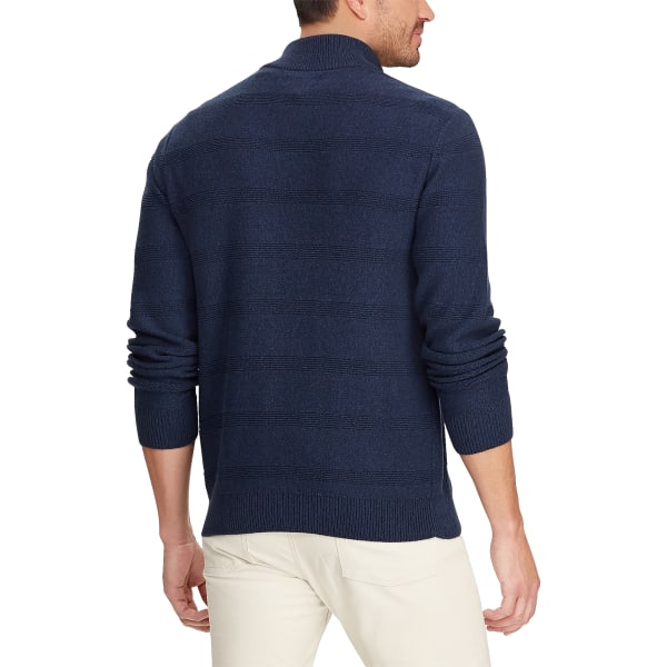 CHAPS Men's Twist Button Mock Sweater