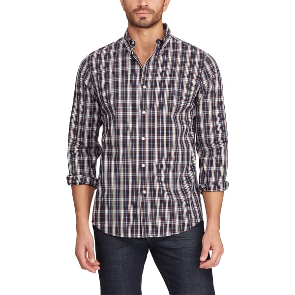 CHAPS Easy Care Stretch Long-Sleeve Button Down Shirt