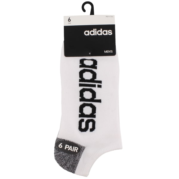 ADIDAS Men's Superlite Linear No-Show Socks, 6-Pack