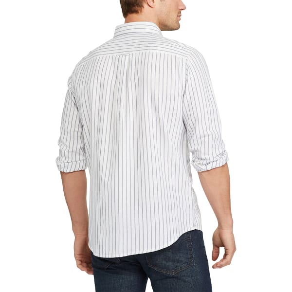 CHAPS Men's Replenish Bar Stripe Button Up Shirt