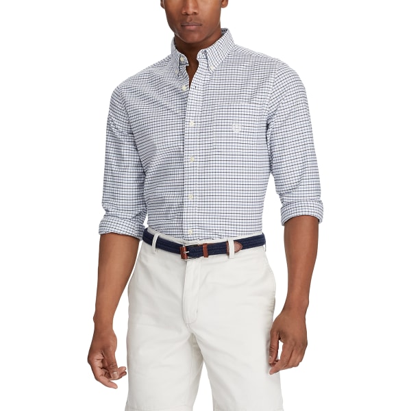 CHAPS Men's Tattersal Oxford Shirt