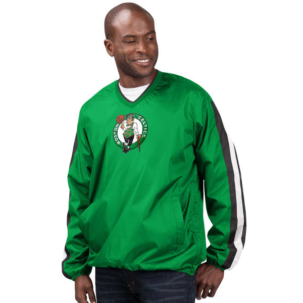 BOSTON CELTICS Men's Kickoff V-Neck Pullover Jacket