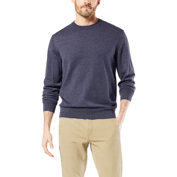 DOCKERS Men's Cotton Heather Crewneck Sweater