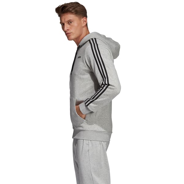 ADIDAS Men's Essentials 3-Stripe Fleece Hoodie