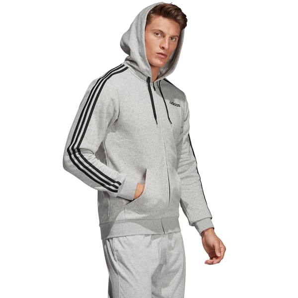 ADIDAS Men's Essentials 3-Stripe Fleece Hoodie