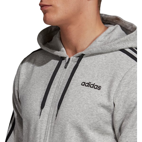 ADIDAS Men's Essentials 3-Stripe Fleece Hoodie