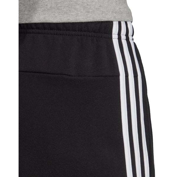 ADIDAS Men's Essentials 3 Stripe Open Hem Fleece Pants