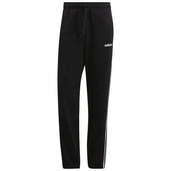 ADIDAS Men's Essentials 3 Stripe Open Hem Fleece Pants