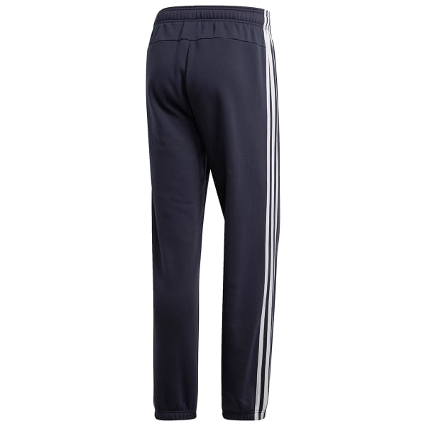 ADIDAS Men's Essentials 3 Stripe Open Hem Fleece Pants