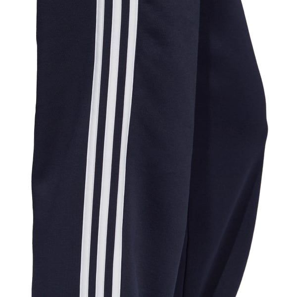 ADIDAS Men's Essentials 3 Stripe Open Hem Fleece Pants