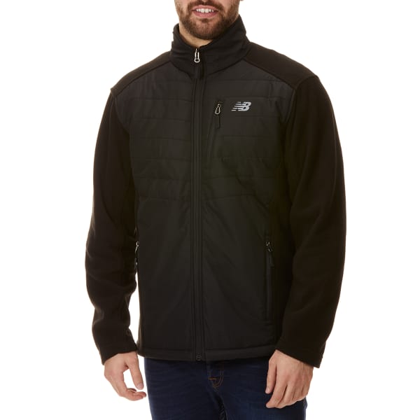 NEW BALANCE Men's Dobby Overlay Polar Fleece Jacket