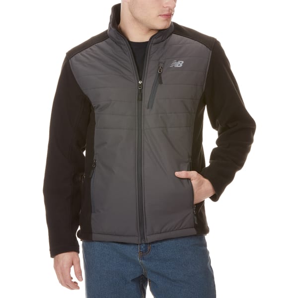 NEW BALANCE Men's Dobby Overlay Polar Fleece Jacket - Bob’s Stores