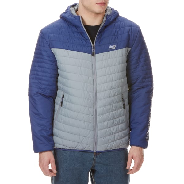 NEW BALANCE Men's Colorblocked Hooded Cire Puffer Jacket - Bob’s Stores