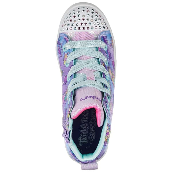 SKECHERS Girls' Twi-Lites Mermaid Party Hi-Top Sneaker