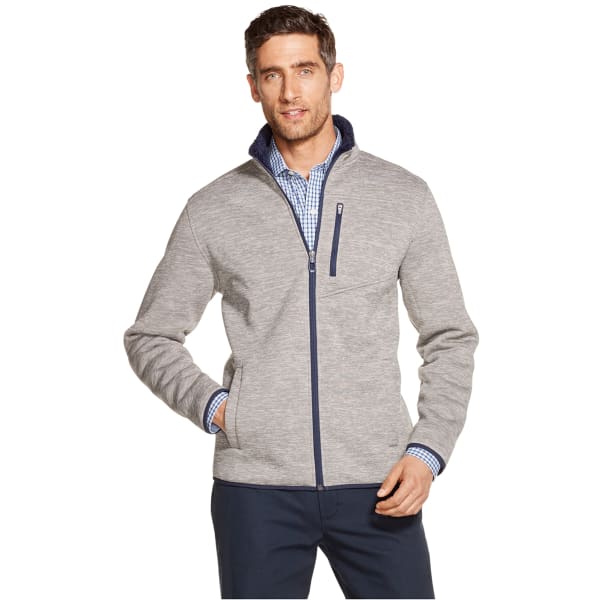 IZOD Men's Long-Sleeve Sherpa Lined Jersey Jacket