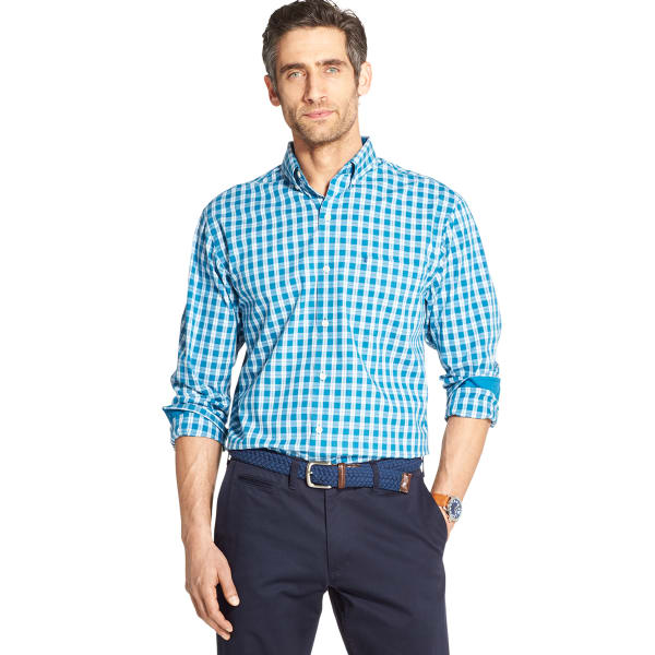 IZOD Men's Long-Sleeve Essential Button Down Shirt