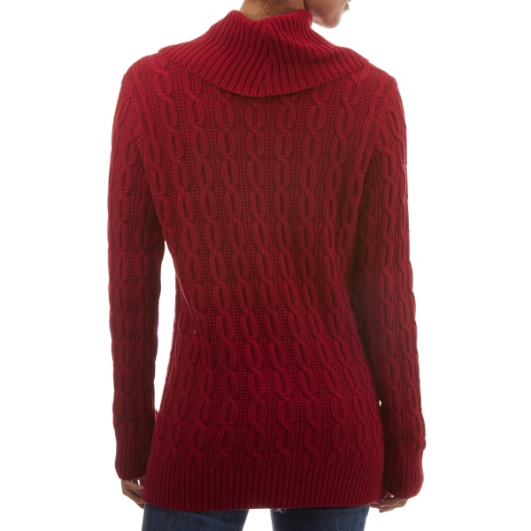 JEANNE PIERRE Women's Cotton Cowl Neck Sweater