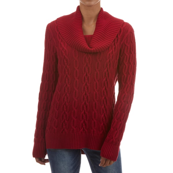 JEANNE PIERRE Women's Cotton Cowl Neck Sweater