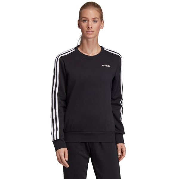 ADIDAS Women's Essentials 3-Stripes Fleece Crewneck Sweatshirt