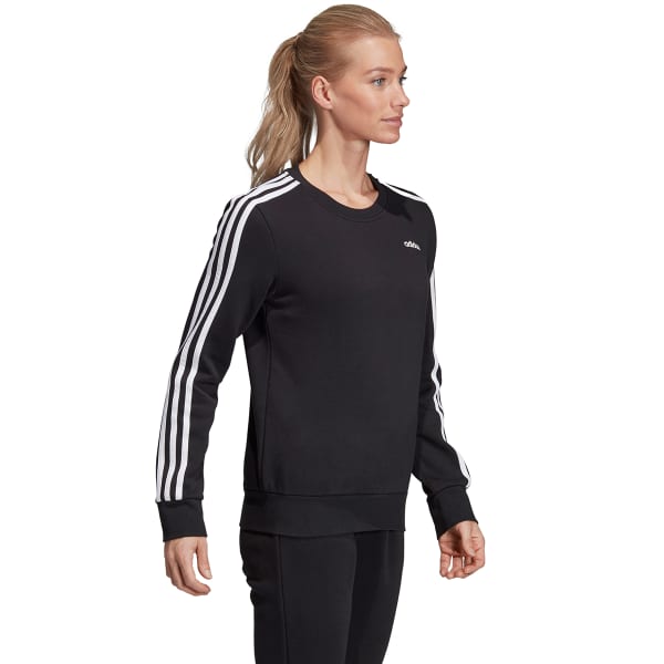 ADIDAS Women's Essentials 3-Stripes Fleece Crewneck Sweatshirt