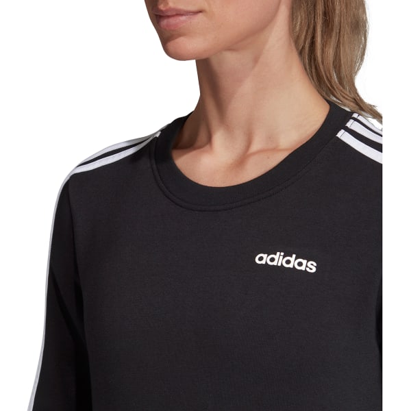 ADIDAS Women's Essentials 3-Stripes Fleece Crewneck Sweatshirt