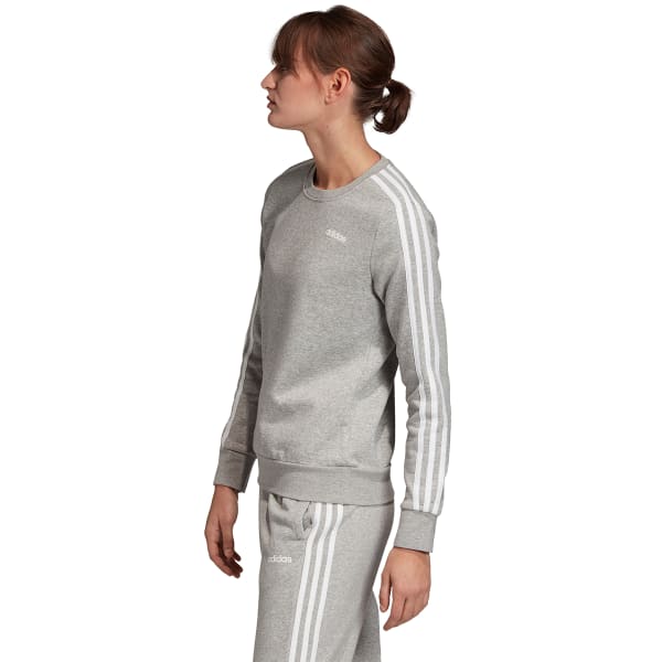 ADIDAS Women's Essentials 3-Stripes Fleece Crewneck Sweatshirt