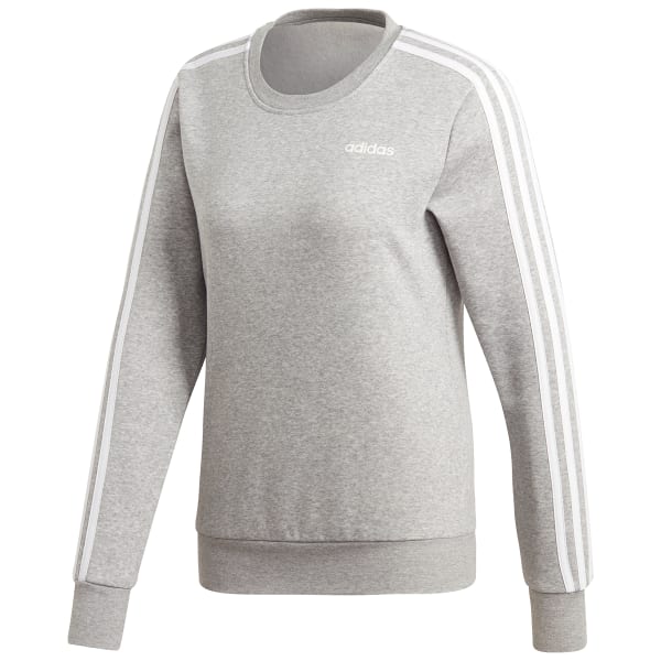 ADIDAS Women's Essentials 3-Stripes Fleece Crewneck Sweatshirt