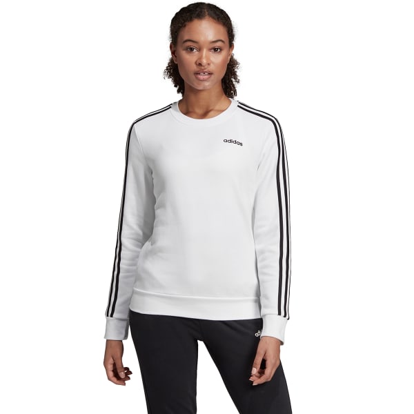 ADIDAS Women's Essentials 3-Stripes Fleece Crewneck Sweatshirt