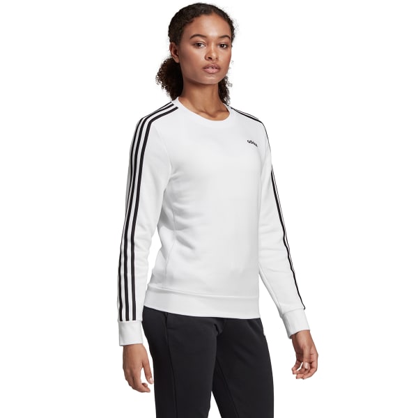 ADIDAS Women's Essentials 3-Stripes Fleece Crewneck Sweatshirt