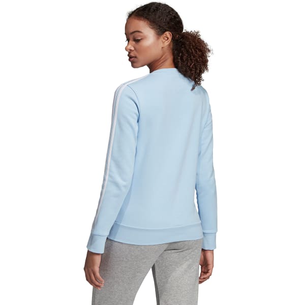 ADIDAS Women's Essentials 3-Stripes Fleece Crewneck Sweatshirt - Bob’s ...