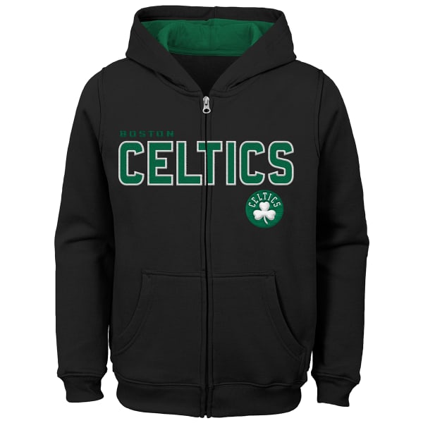 BOSTON CELTICS Boys' Stated Full Zip Hoodie