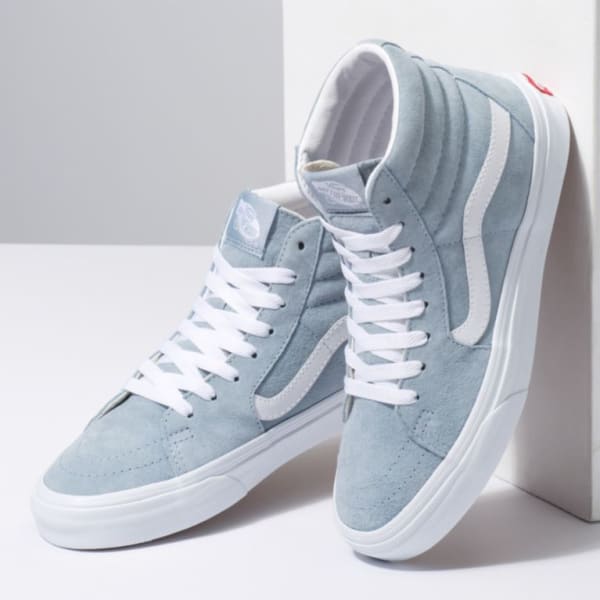 Vans sk8 hi 2025 pig suede blue fog