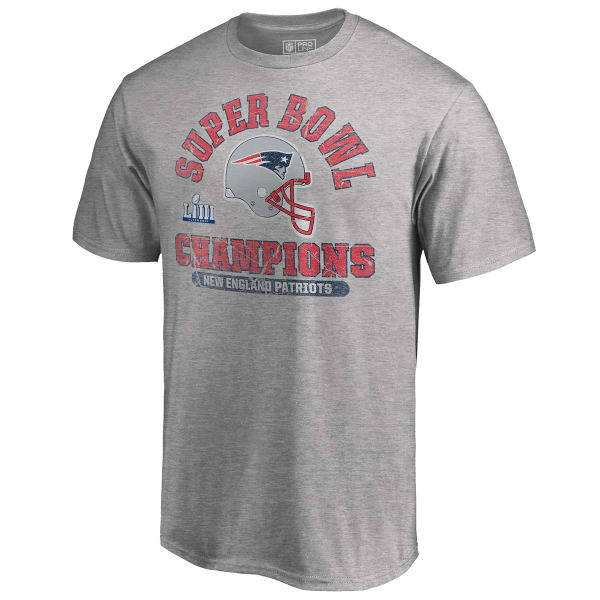 NEW ENGLAND PATRIOTS Men's Super Bowl LIII Champions Short-Sleeve Double Coverage Tee