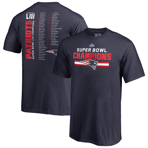 NEW ENGLAND PATRIOTS Kids' Super Bowl LIII Champions Short-Sleeve Roster Tee