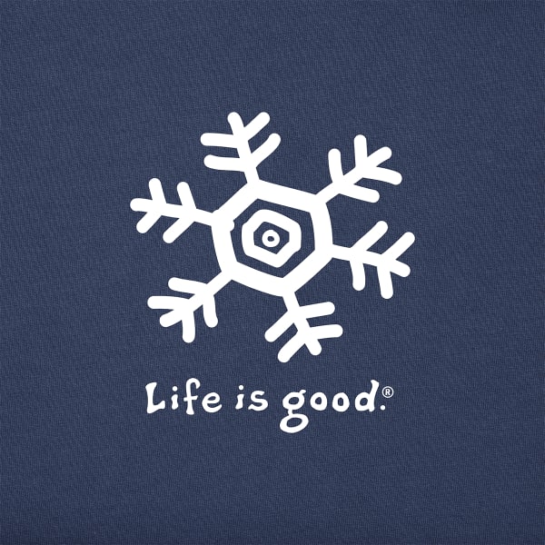 LIFE IS GOOD Women's Long-Sleeve Snowflake Crusher Tee