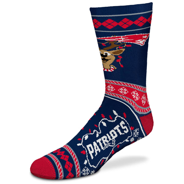 NEW ENGLAND PATRIOTS Sweater Stride Reindeer Socks