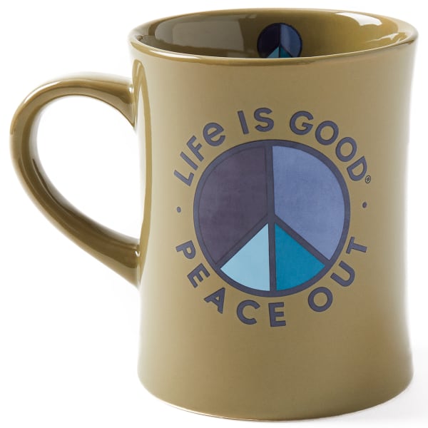 LIFE IS GOOD Peace Out Diner Mug