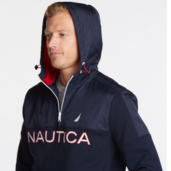 NAUTICA Men's 1/4-Zip Fleece Hoodie