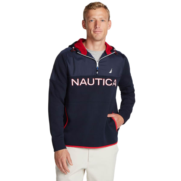 NAUTICA Men's 1/4-Zip Fleece Hoodie